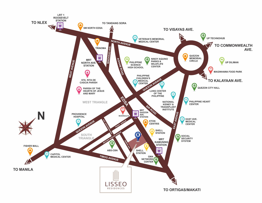 Lisseo Residences Vicinity Map